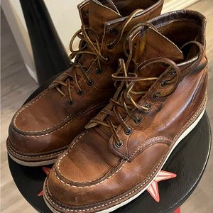Men’s 9.5 Red Wing 1907 in copper rough and tough.